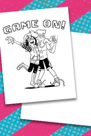 GameLad coloring page preview
